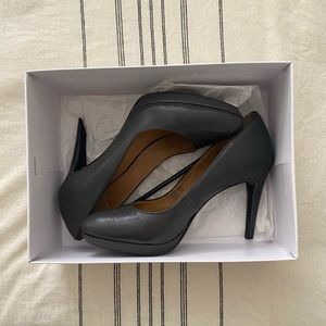 Gray Calvin Klein heels